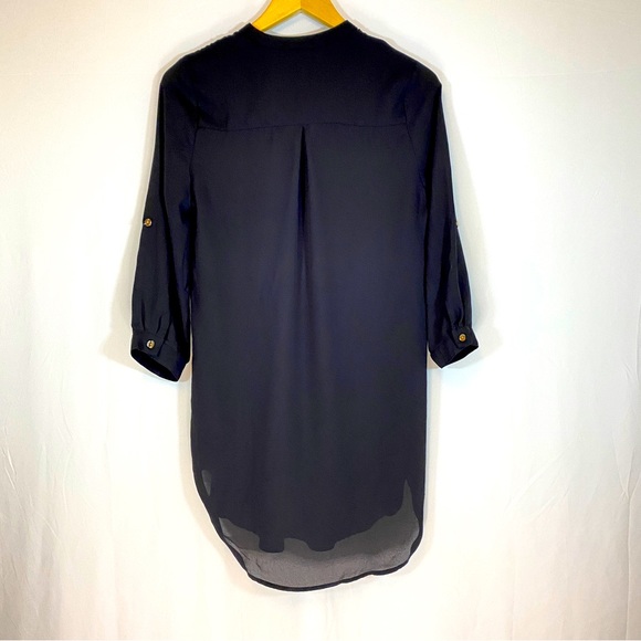 Town House Shops sheer black blouse dress, size Medium - Picture 7 of 10